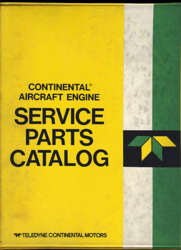 1970 continental aviation engine manual parts catalog teledyne