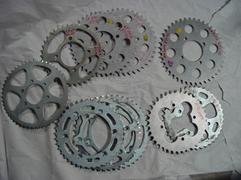 Atv- 4 wheeler rear sprockets 10pc lt300,lt500,dr350,atc200x,lokota,mojove,300ex