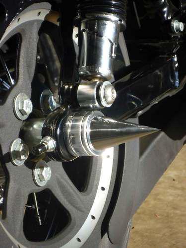 Sportster 08 and up rear spike axle covers