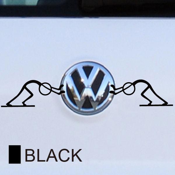 Push the car funny car sticker vinyl decal bumper window van lorry black