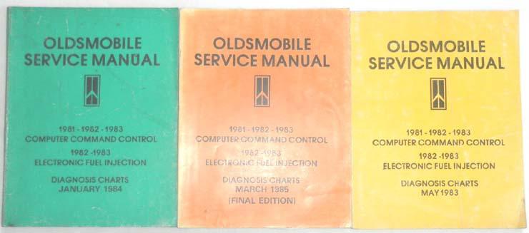 1981-1983 oldsmobile computer command control & electronic fuel injection books