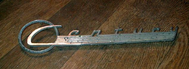 Vintage buick century fender emblem 1950 ' s era