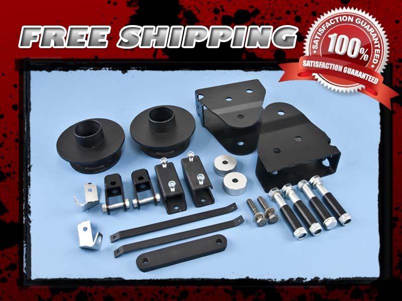 Carbon steel lift kit front 3.5" radius arm swaybar drop shock extender 4x4 4wd