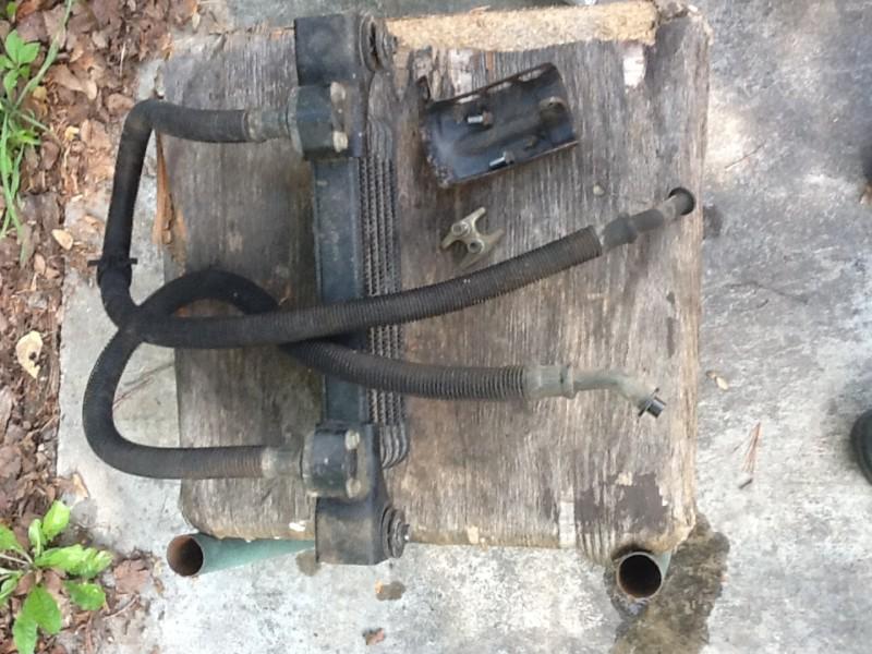 1986 honda trx 350 fourtrax 4x4 oil cooler with hoses and hardware #8