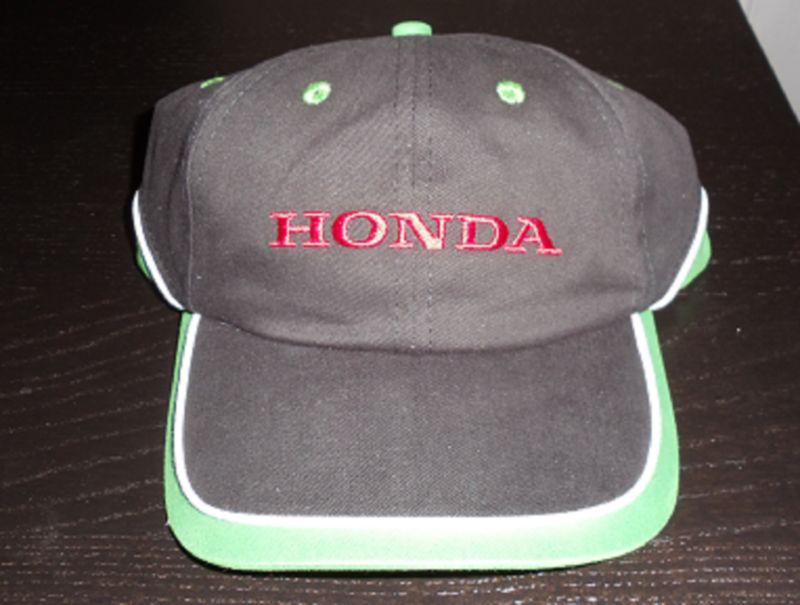 New honda baseball cap hat black green red cotton adjustable