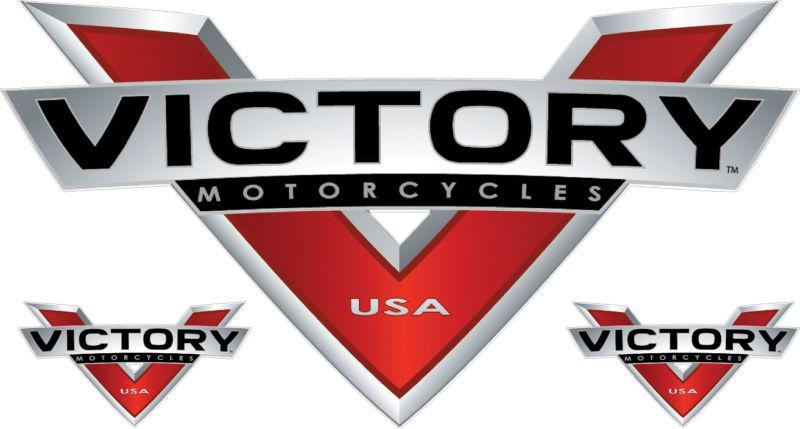 Victory motorcycles new decal color vinyl sticker graphic