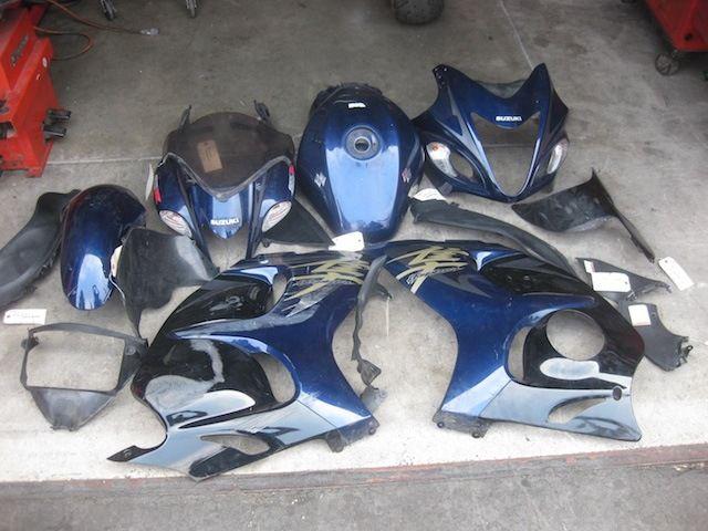 Gsxr 1300 hayabusa fairing kit oem upper left right lower tail 08 09 10 11 12