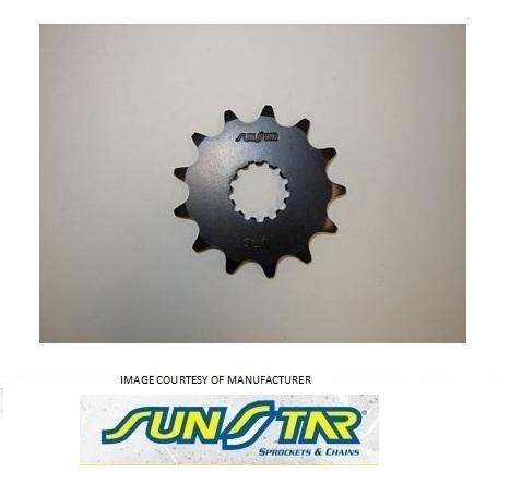 Sunstar 14t counter shaft steel sprocket fits kawasaki kx 450 f 06-12