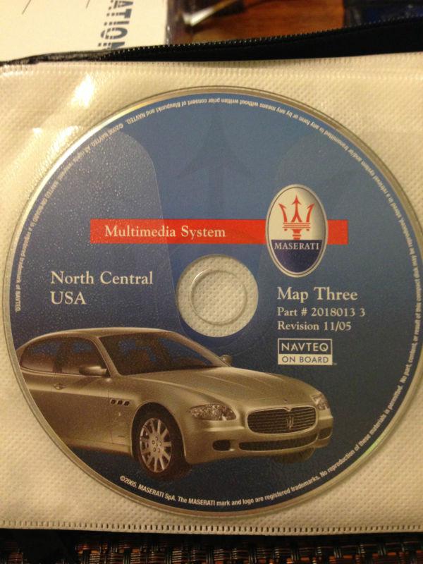 Maserati navigation map multimedia dvd north central usa 2018013 3 11/05