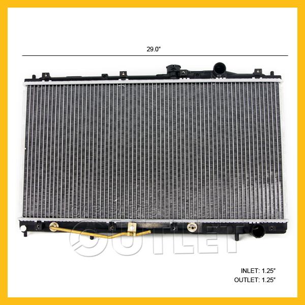 94-98 mitsubishi galant radiator 2.4 sohc auto de/ls 1994-1998 a/t 1 row new