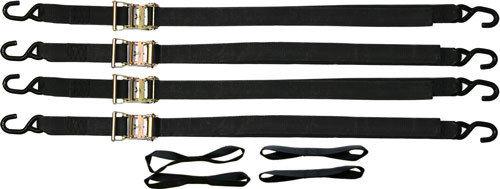 8 pack-2" ratchet tie down straps-motorcycle-atv-loops (hdmcr-strap)