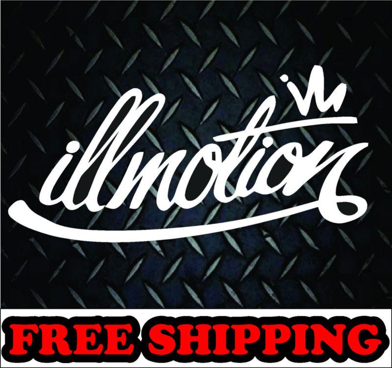 Illmotion* vinyl decal sticker jdm euro drift illest car  