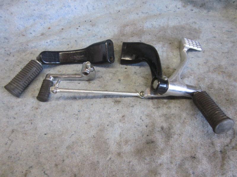 Harley sportster mid controls mid mount pegs sporster  black xlh xlch 