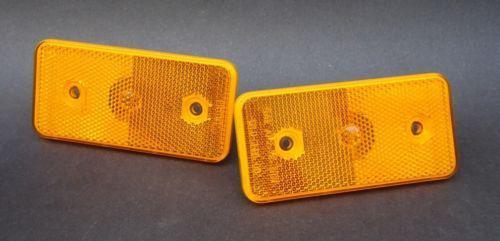 02-2013 mercedes g500 g550 g55 g63 front orange side marker set - genuine oem