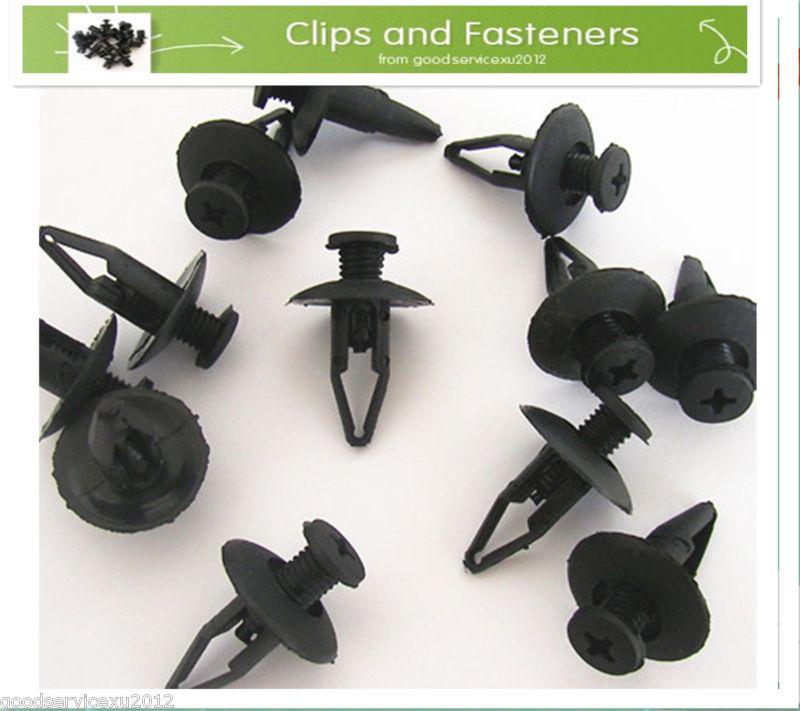 25 pcs push type nylon clips bumper retainer fastener ford escape w706713-s300