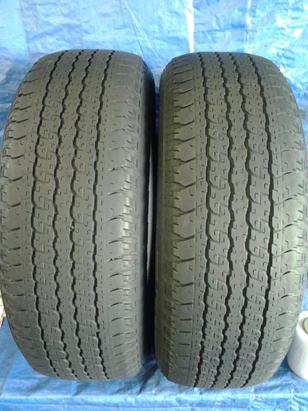 Nice pair of bridestone dueler h/t p265/65r17 265/65/17 26565 17 disb150