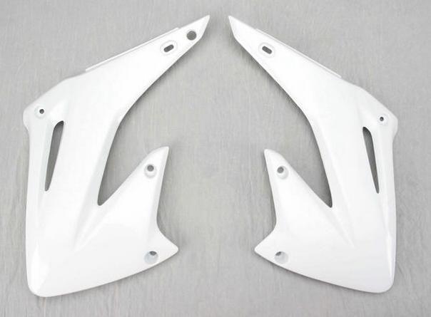 Ufo plastics radiator cover white for honda cr 125r 250r 02-07