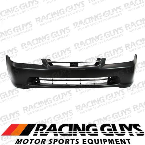 98-02 honda accord sedan front bumper cover raw black facial plastic ho1000178