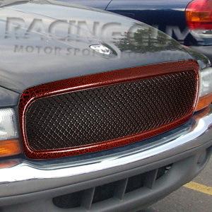 1997-2004 dodge dakota pickup 98-03 durango leopard mesh front grille grill new