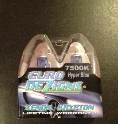 Hyper blue white 9006/9005 xenon hid high low beam headlights 7500k new design