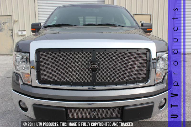 2013 ford f150 upper & bumper gtg design studded mesh grille replacement f-150 