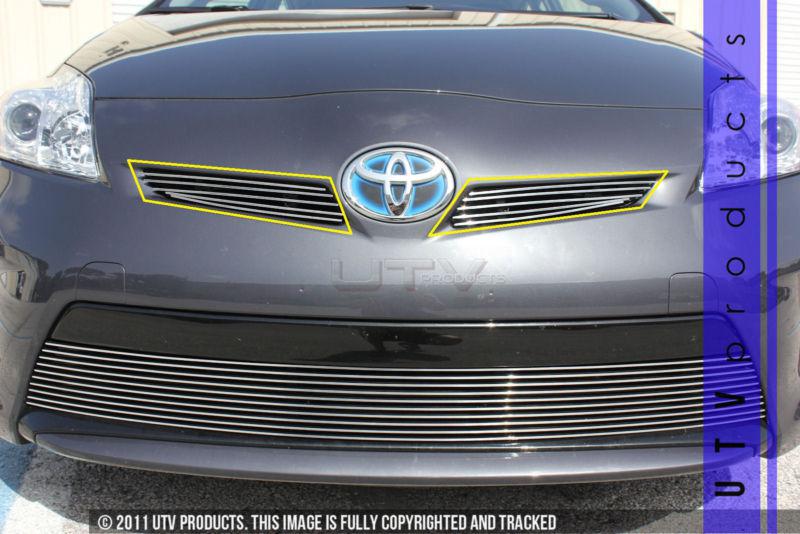 2012 toyota prius 2pc upper chrome billet grille kit