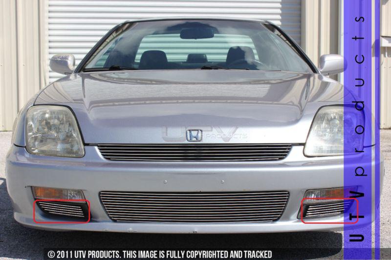 1997 - 2001 honda prelude 2pc bumper accents chrome billet grille kit