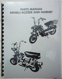 Benelli buzzer and hornet mini bike parts manual