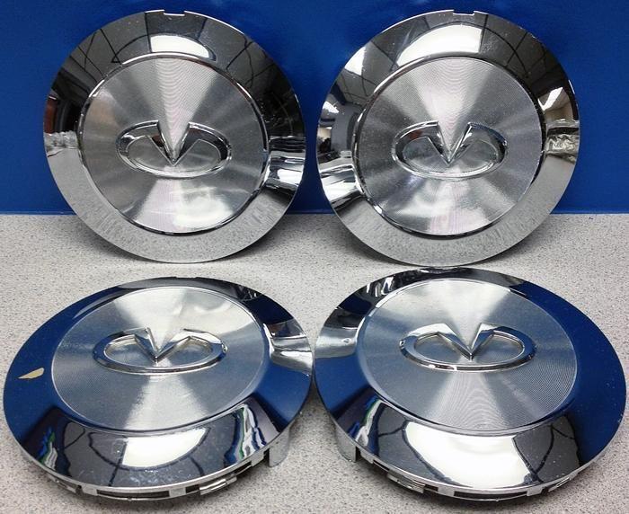 '04 05 06 07 infiniti qx56 chrome 73679 center caps part # 40315zc51a used set/4