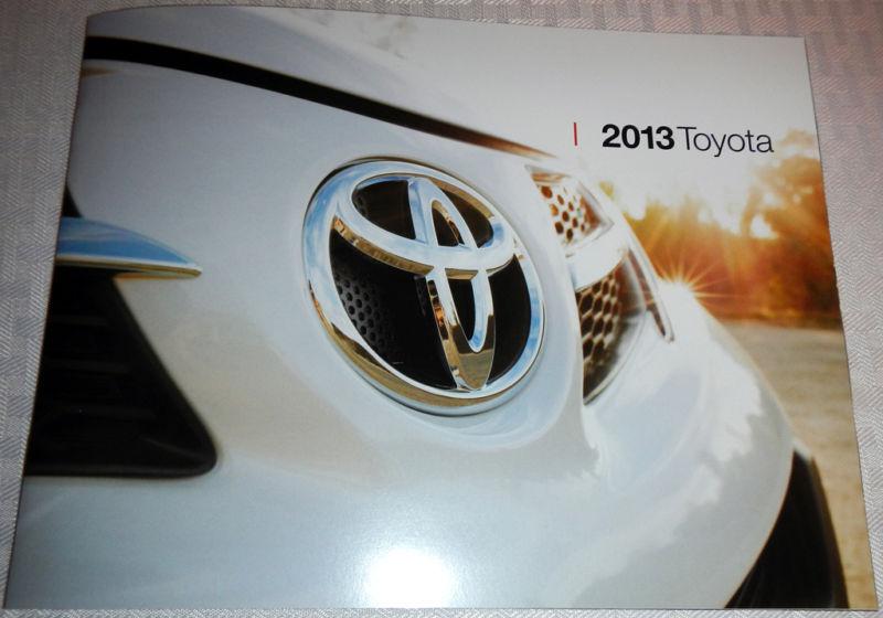 2013 toyota full line vehicle brochure