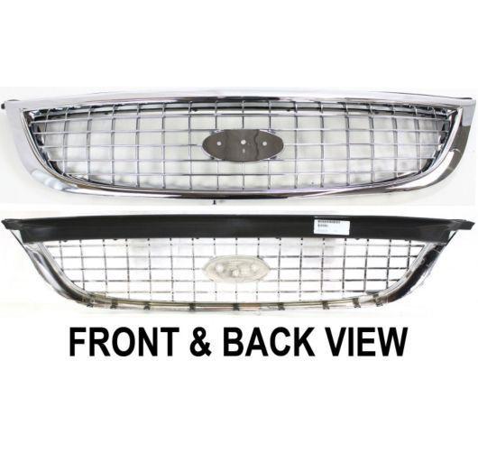 1f2z8200aa fo1200392 grille assembly new chrome ford windstar 2003 2002