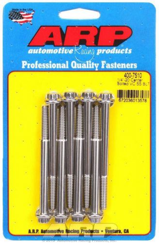 Arp valve cover fastener bolt 12 point polished center bolt 8 pc p/n 400-7510