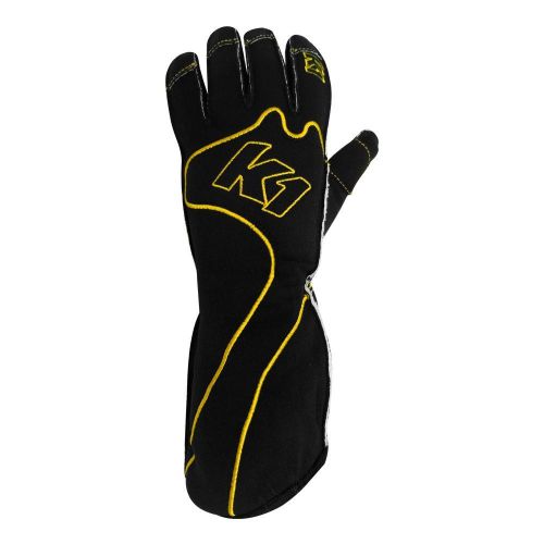 Rs1 kart racing glove yellow large