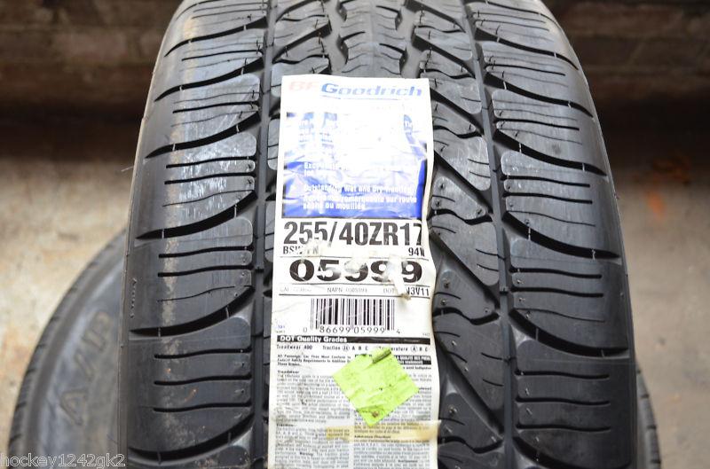 1 new 255 40 17 bfgoodrich g-force super sport a/s tire