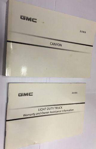 2006 gmc canyon owners manual books *free shipping