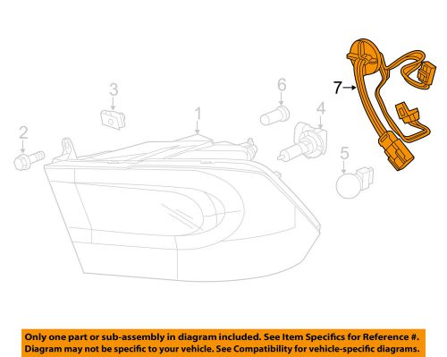 Ram chrysler oem 13-14 3500 headlamp-front lamps-wire harness 68193062ab