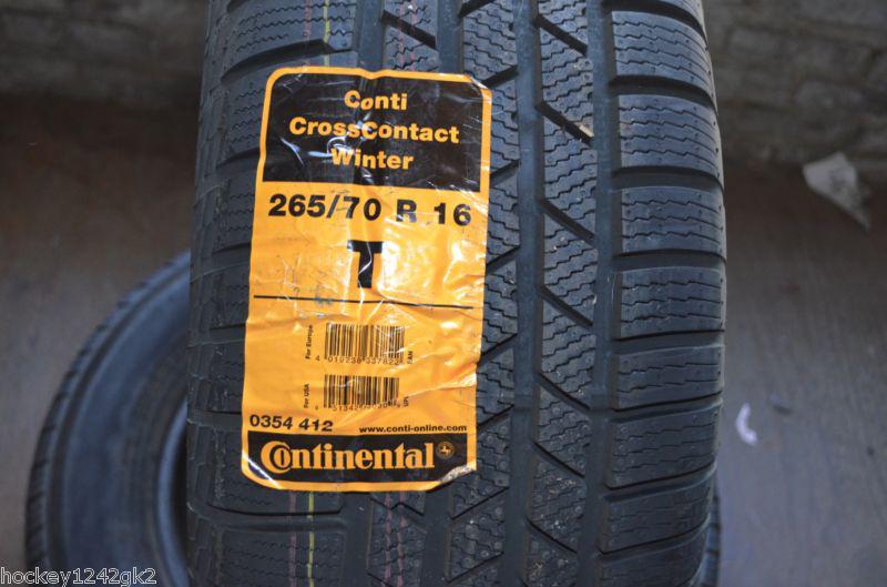 1 new 265 70 16 continental crosscontact winter tire