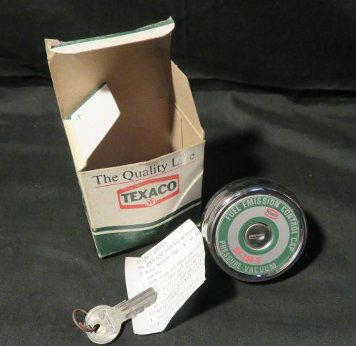 Texaco gt-754e emission control locking gas cap new old stock in box