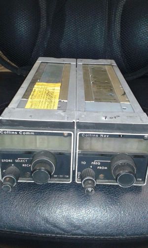 Collins vhf 251  vir 351 nav/com receiver. incl. trays