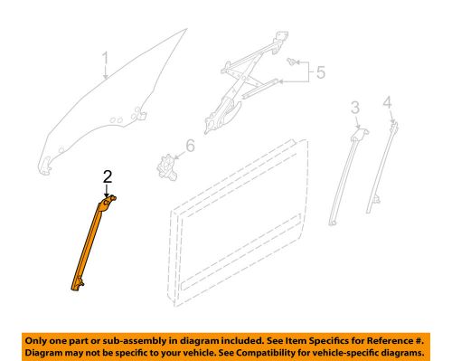 Subaru oem 03-08 forester front door-sash channel left 61240sa010