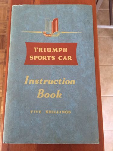 Triumph tr2 tr3 instruction book