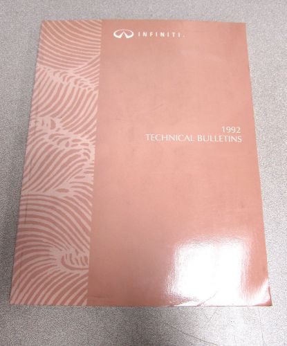 1992 infiniti technical service bulletins repair manual