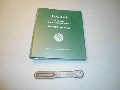 Jaguar e-type xke series one original green service manual