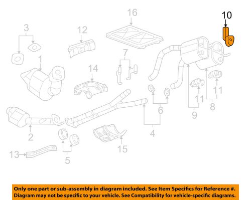 Gm oem exhaust-muffler &amp; pipe hanger 22822466