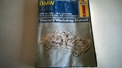 Bmw 320i 1975-1982 repair manual by haynes