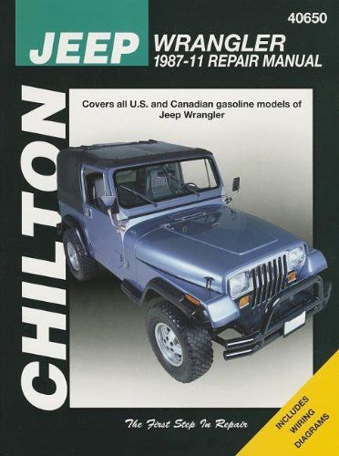 Chilton total car care fits jeep wrangler 1987-2011 repair manual (chilton&#039;s tot