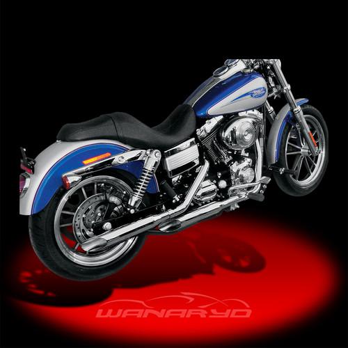 Cycle shack 1 3/4inch "m" pipes,slash out for 1991-2011 harley dyna glide