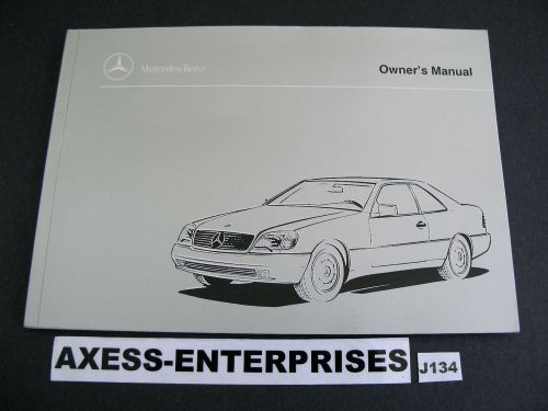 99 - 1999 mercedes w140 coupe cl cl500 cl600 owners manual drivers book # j134