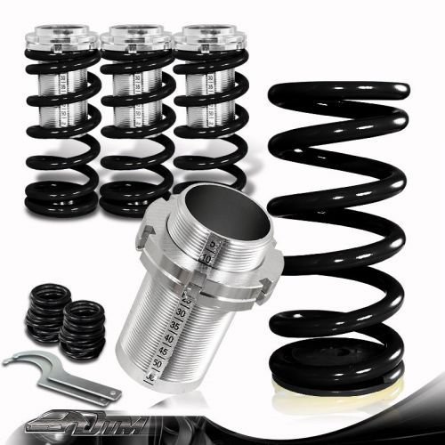 For 90-97 honda accord black adjustable front+rear coilover lowering spring set