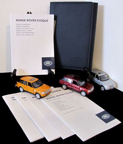 2014 land rover range rover evoque with navigation owners manual set #o22